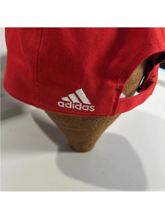 Adidas Arsenal FC Hat Cap Red Strap Back Logo Embroidered Football Soccer Club - Picture 8 of 12